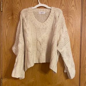 Carly Jean Los Angeles Reagan Sweater in Oat, NWOT, Size Small